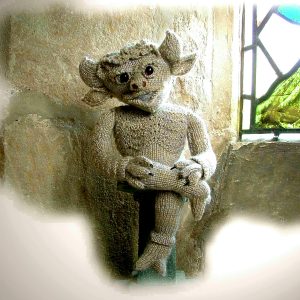 LINCOLN IMP toy knitting pattern.Lincoln Cathedral