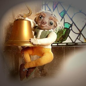 QUASIMODO toy knitting pattern Notre Dame Cathedral