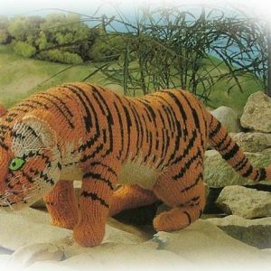 TIGER toy knitting pattern.Bengal