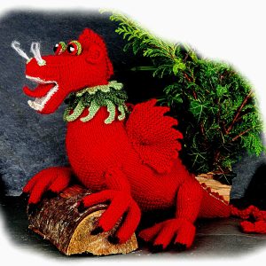 WELSH Dragon toy knitting pattern