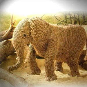AFRICAN ELEPHANT toy knitting pattern