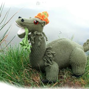 Loch Ness Monster toy knitting pattern