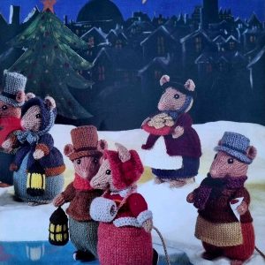 ALAN DART Dickensian Mice Christmas knitting booklet