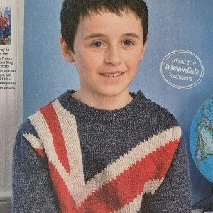 Union Jack sweater knitting pattern