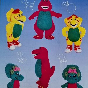 ALAN DART Barney Gary Kennedy toy knitting patterns