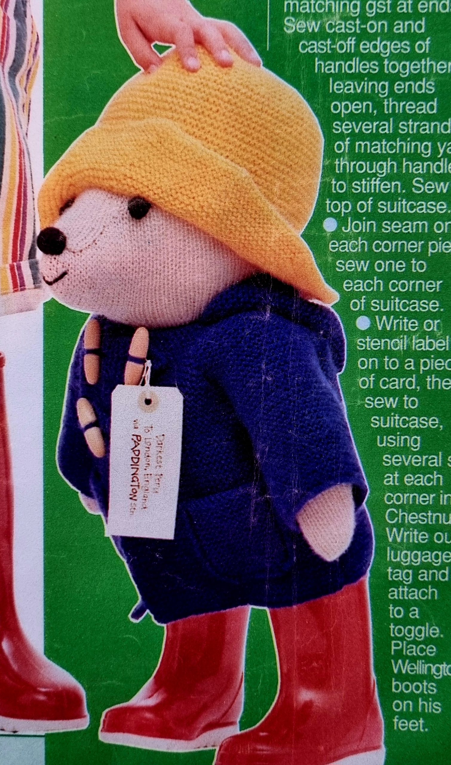 ALAN DART Paddington Bear toy knitting pattern - Image 2