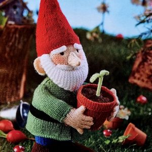 ALAN DART Garden Gnome toy knitting pattern