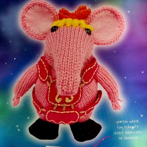 Tiny Clanger toy knitting pattern