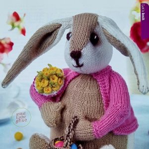 Easter Bunny toy knitting pattern by Jody Long