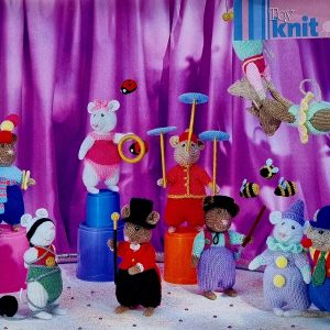 ALAN DART Circus mice toy knitting pattern Parts 1 and 2