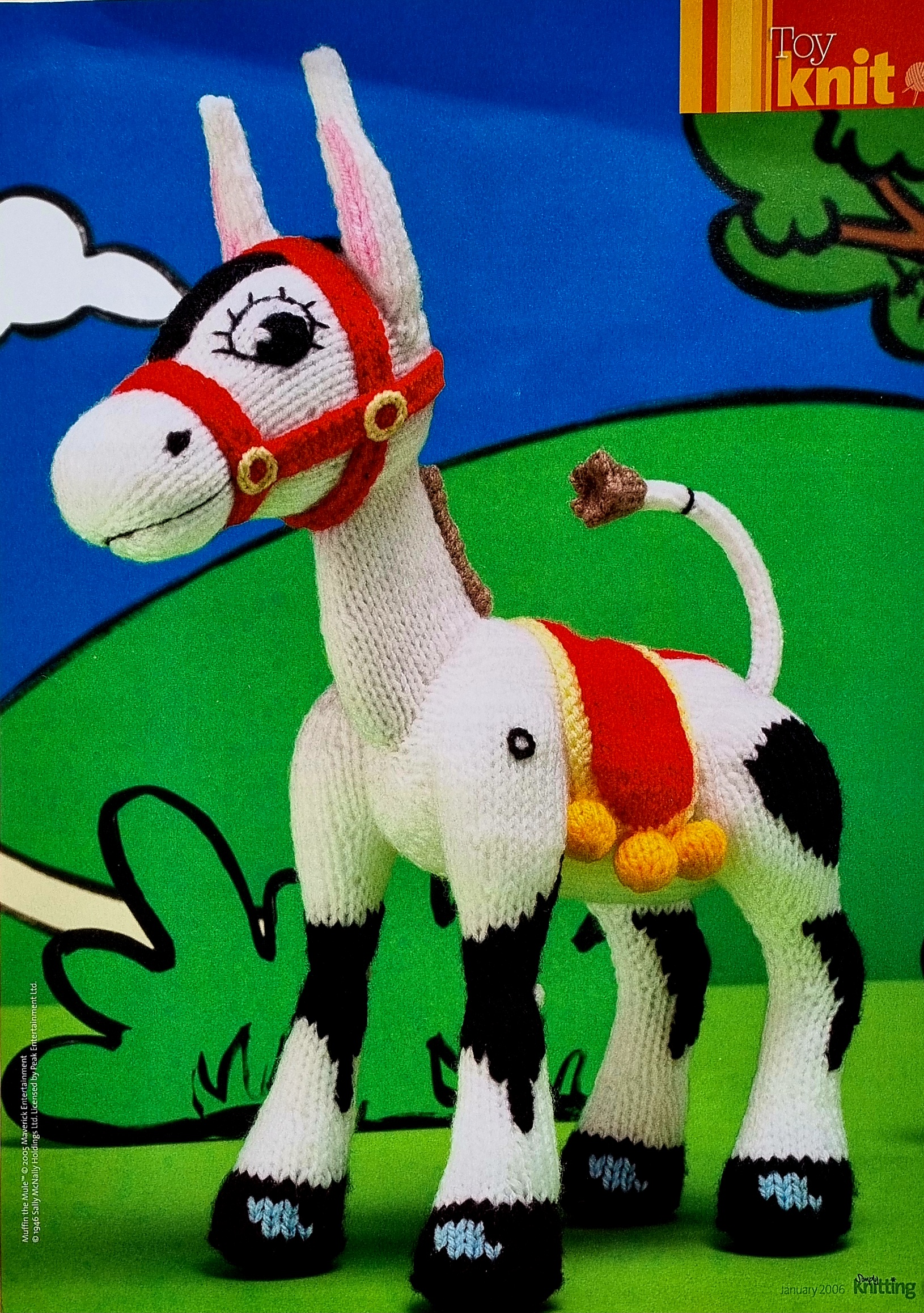 ALAN DART Muffin the Mule toy knitting pattern