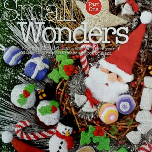 Christmas Tree Decorations toy knitting pattern by Clare Scope Farrell