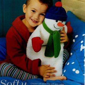 ALAN DART Snowman hot water bottle cover