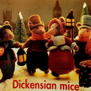 ALAN DART Dickensian Mice toy knitting pattern