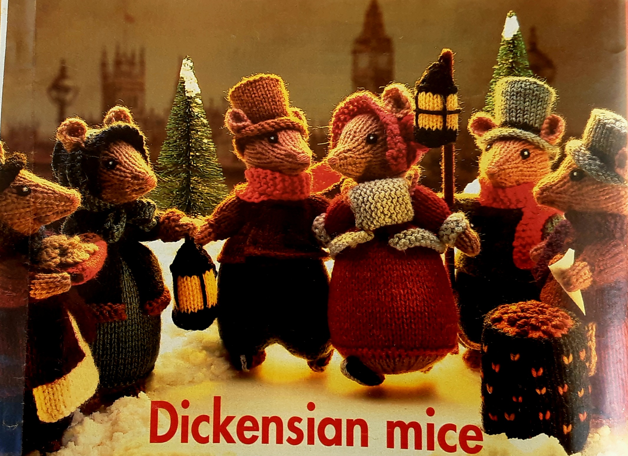 ALAN DART Dickensian Mice toy knitting pattern